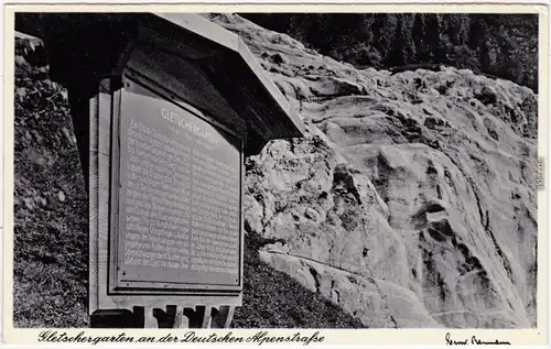 Weißbach a.d.Alpenstraße Schneizlreuth Gletschergarten Gedenkstein   1930