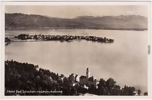 Foto Ansichtskarte Schachen Lindau (Bodensee) Luftbild - Hotel 1932