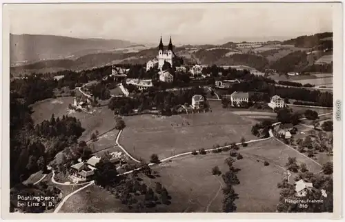 Foto Ansichtskarte Pöstlingberg Linz Fliegeraufnahme - Luftbild 1930