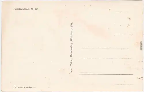 Oberstdorf (Allgäu) Landkarte, Blick auf die Allgäuer Bergwelt 1929