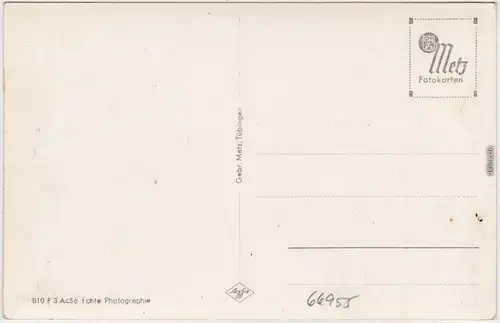 Pirmasens Burg Bergwartstein vom Seehofweiher 1932 