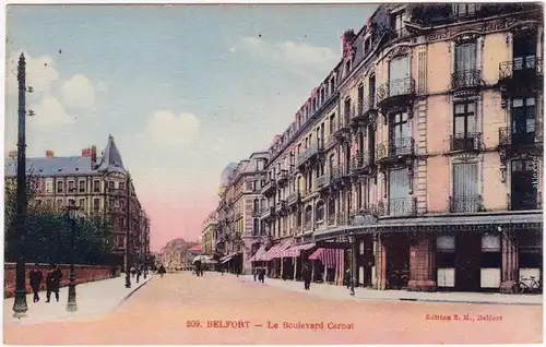 Beffert Belfort | Béfô Le Boulevart Carnot CPA Ansichtskarte 1914