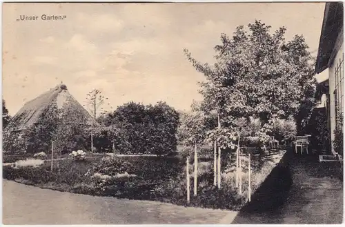 Satrup Unser Garten - Anlagen Mittelangeln Schleswig Flensburg 1912