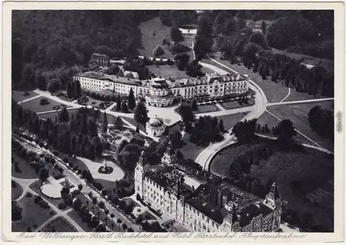 Bad Wildungen Luftbild mit Hotel Fürstenhof 1936 