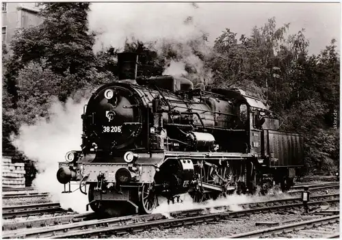 Stollberg (Erzgebirge) Dampflokomotiven im Einsatz Baureihe 38.2-3,  1979 1983 