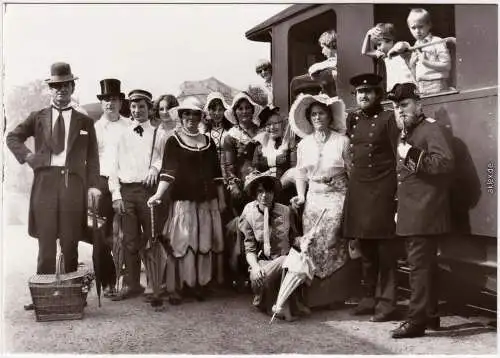  Traditionsbahn Radebeul Ost-Radeburg, Fahrgäste und Zugbedienstete 1983 