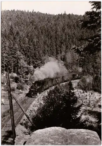 Jöhstadt Erzgebirge Schmalspurbahn Wolkenstein-Jöhstadt vor Schlössel 1973 1984