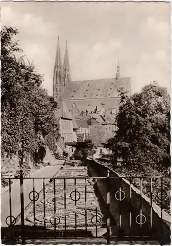 Foto Ansichtskarte Görlitz Zgorzelec Anlagen innerhalb der Stadtmauer 1964