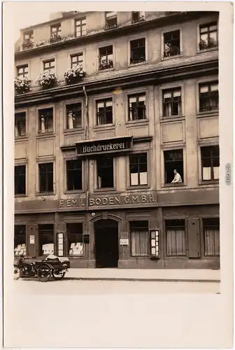 Dresden Buchdruckerei F. Emil Boden G.M.B.H. Verlagshaus Privatfoto AK1928