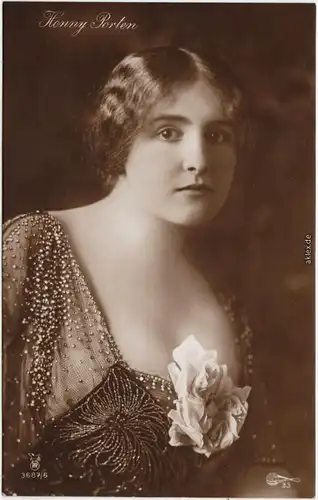 Junge Frau - Henny Porten Foto Ansichtskarte Schauspieler Stummfilm  1914