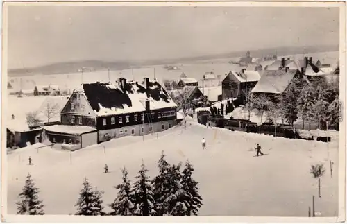 Zinnwald Georgenfeld Altenberg Erzgebirge  Gasthof Sächs. Reiter Winter 1933