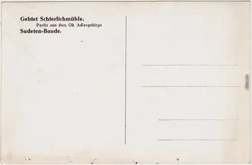 Grulich Králíky Gießhübel Schielichmühle, Adlergebirge - im Winter 1932