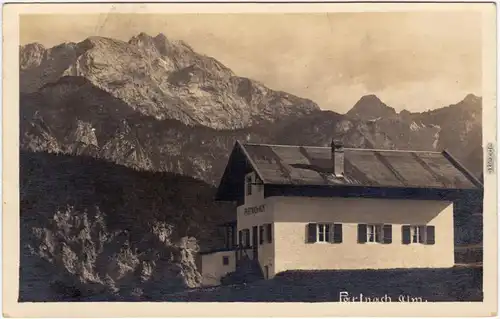 Foto Ansichtskarte Garmisch-Partenkirchen Partie bei der Partnach Alm 1929