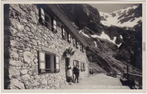 Foto Ansichtskarte Obertraun Dachstein Südwand Hütte 1932