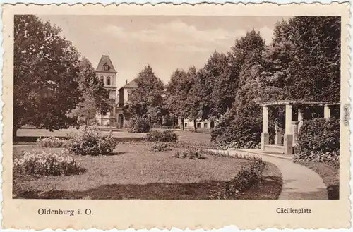 Oldenburg Cäcilienplatz Ansichtskarte  1926
