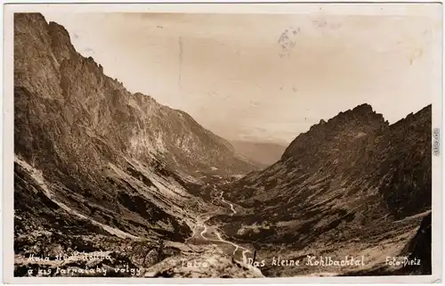 Kohlbach Kolbachy  Studenec Kleine Kohlbachtal Foto Ansichtskarte  1930