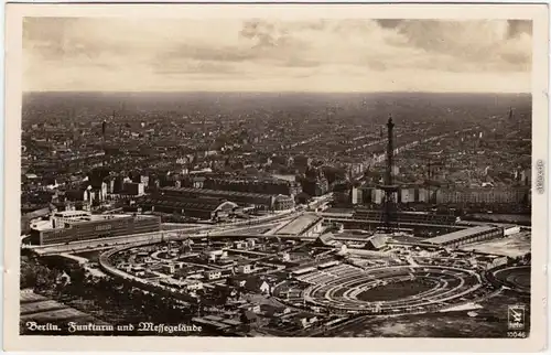 Charlottenburg Berlin Luftbild Funkturm und Messegelände 1930