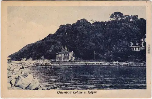 Lohme (Rügen) Blick auf die Restauration b Sassnitz 1922