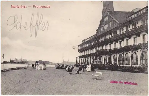 Helsingør Helsingör Promenade - Strandschloß  Marienlyst 1914 