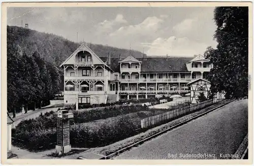 Bad Suderode Partie am Kurhaus Ansichtskarte  1941