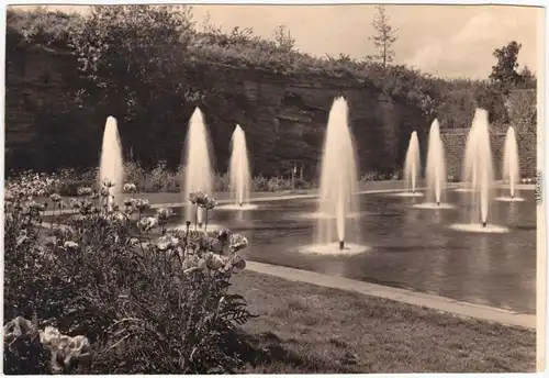 Foto Ansichtskarte Stuttgart Reischsgartenschau - Park Fontainen 1933