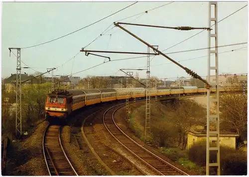 Zug der Zeit Ansichtkarte Eienbahn  1985