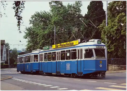 Zürich  Straßenbahn 1416-1430  4, Serie 771-786, beide Baujahr 1959/60 1988