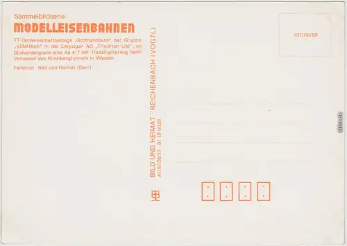  Modelleisenbahn Gotthardbahn VEM/Medi Leipziger AG 1989 