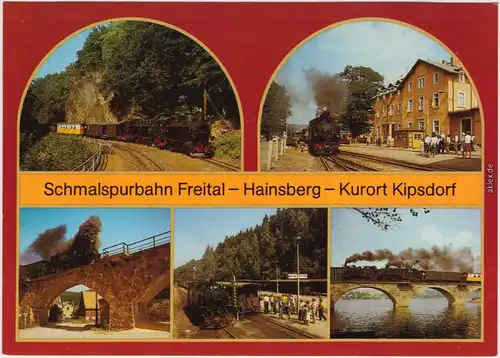 Kipsdorf Altenberg (Erzgebirge) Bahnhof Dippoldiswalde, Brücke 1987