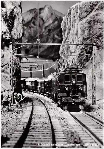 Schweizer Alpenbahn-Modell-Anlage Mogensonne, Zürich b/Zoo, Eisenbahn 1978