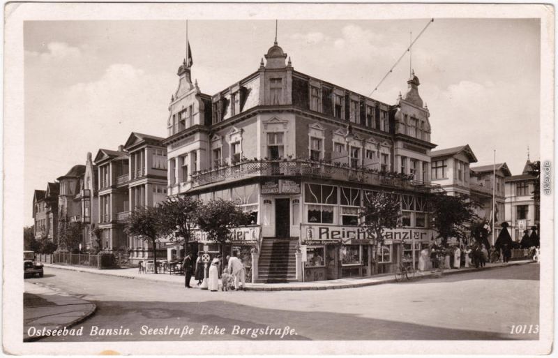 Bansin Heringsdorf Usedom Seestrasse Ecke Bergstrasse Hotel Reichskanzler 1932 Nr Oldthing Ansichtskarten Deutschland Unsortiert