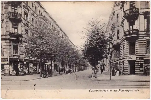 Ansichtskarte Charlottenburg Berlin Eislebenerstraße, Nürnbergerstraße 1914