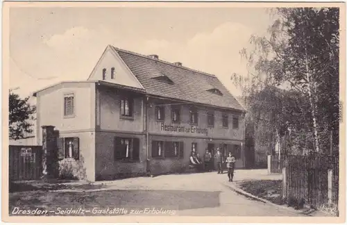 Seidnitz Dresden Gaststätte zur Erholung Ansichtskarte 1930