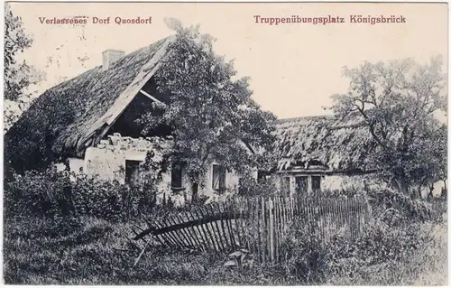 Quosdorf (später Truppenübungsplatz)-Königsbrück Kinspork Partie im Dorf 1926 