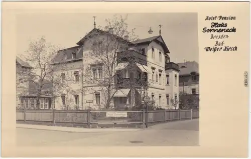 Weißer Hirsch Dresden Hotel Pension Haus Sonneneck Loschwitz 1938