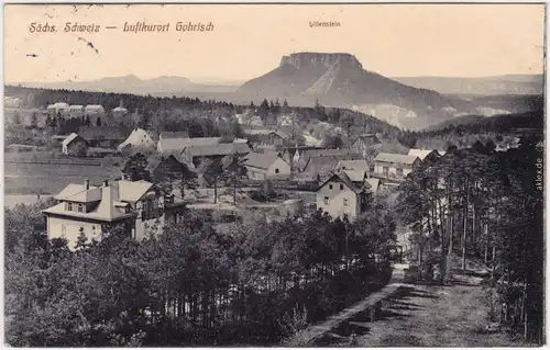 Gohrisch Straßenpartie in der Stadt b Bad Schandau Königstein 1912
