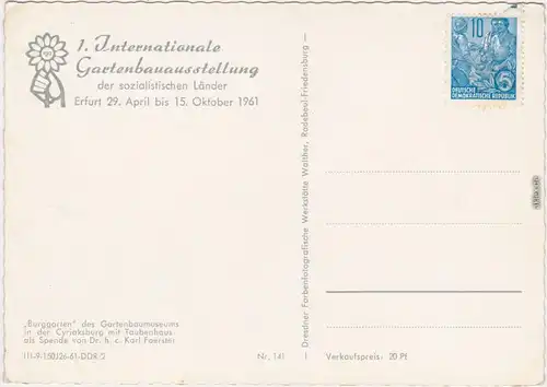 Erfurt Internationale Gartenbauausstellung der DDR (IGA) 1961