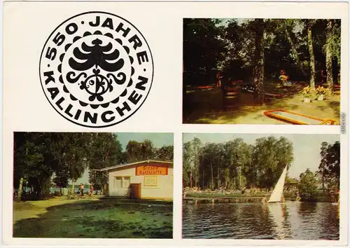 Kallinchen Zossen Ansichten: See, Strandgaststätte, Spielplatz 1980