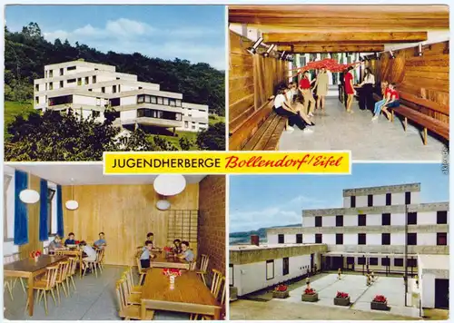 Ansichtskarte Bollendorf Bitburg Jugendherberge Bollendorf (Eifel), belebt 1972