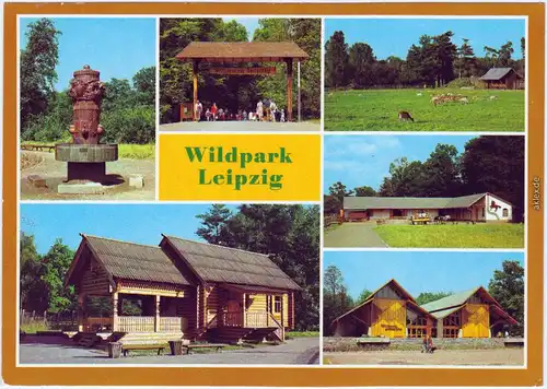 Ansichtskarte Connewitz Leipzig Mehrbild: Tierpark 1982