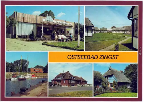 Zingst Darss Kaufhalle, Urlauberdorf, Hafen, Kurhaus, Blauer Rohrkaten 1987
