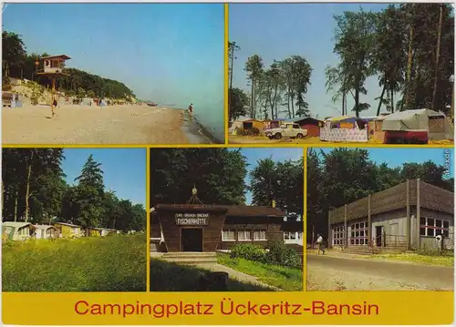 Ückeritz Bansin Campingplatz (2), Fischerhütte, Zeltplatz-Gaststätte  1986