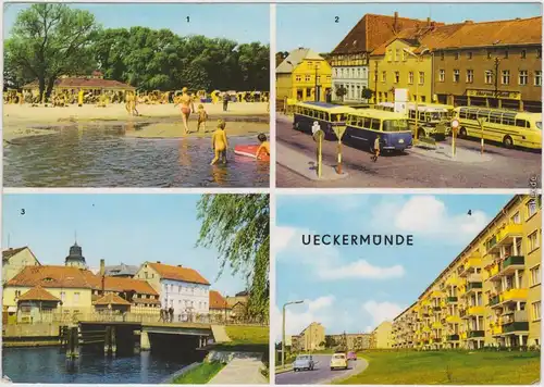 Ueckermünde Haffbad, Hafen, Neubauten, Karl-Marx-Platz 1973