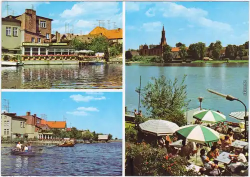 Malchow (Mecklenburg) Café Dust Ansichtskarte b Nubrandenburg  1976