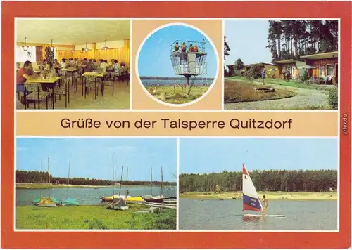 Quitzdorf am See  Talsperre Stausee Quitzdorf, belebt  Bautzen Oberlausitz 1984