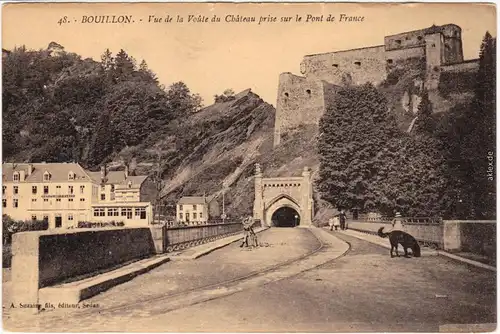 Beulen Bouillon Vue de la Voute du Chateau prise sur le Pont
Luxembourg 1914