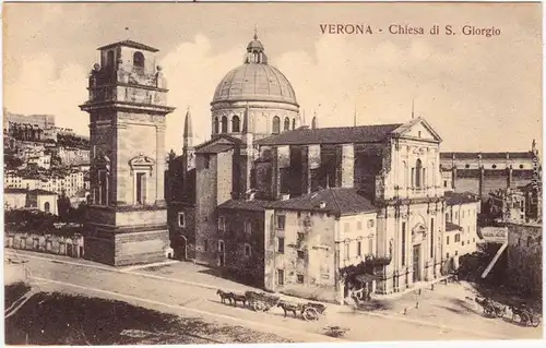 Verona Verona St. Giorgio Kirche Ansichtskarte 1914