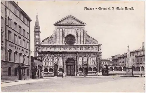 Ansichtskarte Florenz Firenze Florenz - S. Maria Novella Kirche 1914