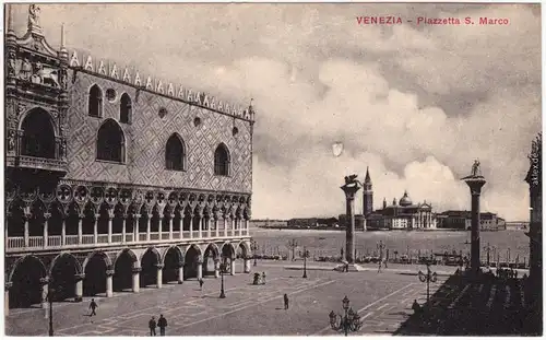 Venedig Venezia Piazzetta S. Marco Ansichtskarte  1915