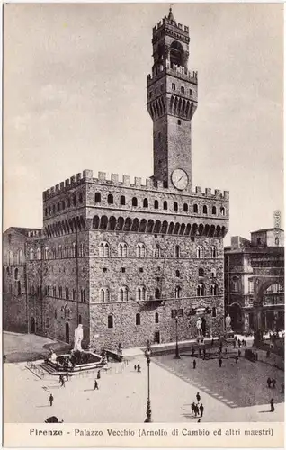 Florenz Firenze Palazzo Vecchio (Arnolfo di Cambio ed altri maestri) 1923